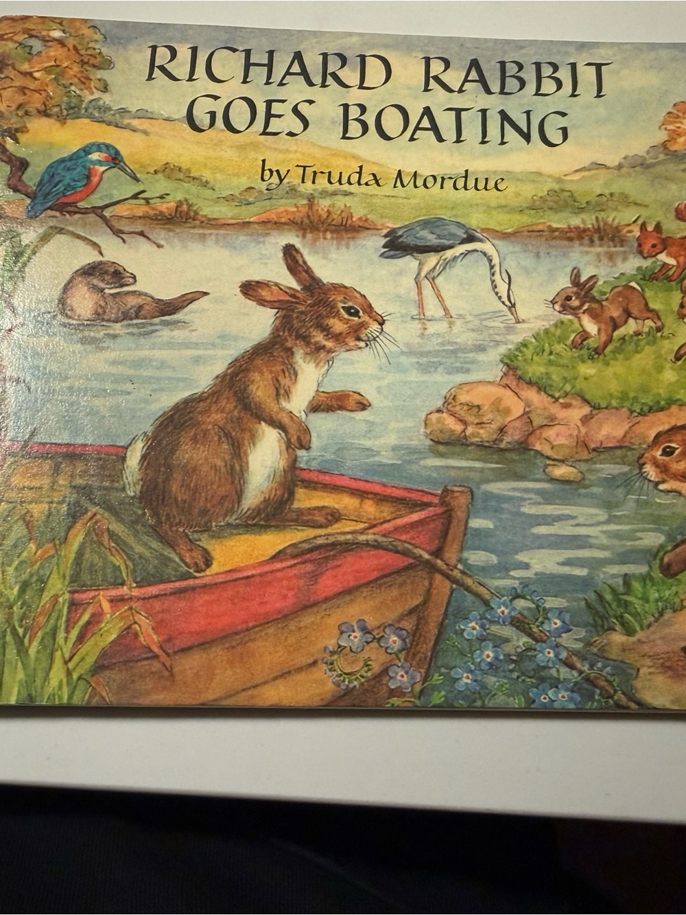 Vintage Richard Rabbit Goes Boating Illustrated Children's Book